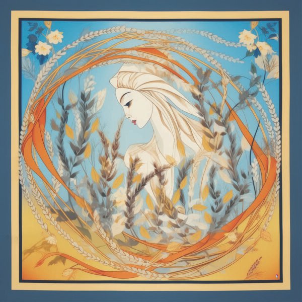 Arte de Moda_wheat_circling woman
